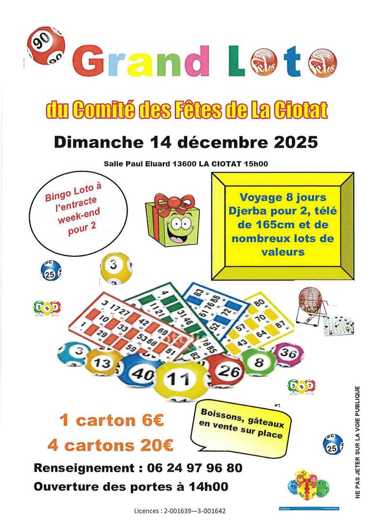 Grand Loto du Comité des Fêtes de La Ciotat_La Ciotat