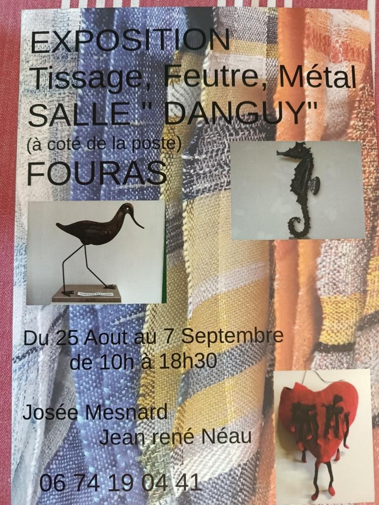 Exposition tissage, feutre, métal_Fouras-les-Bains