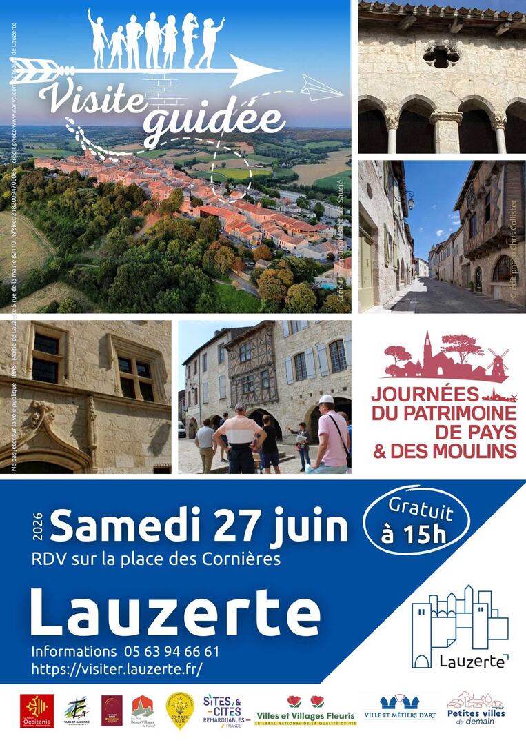 Visite guidée cité médiévale Lauzerte