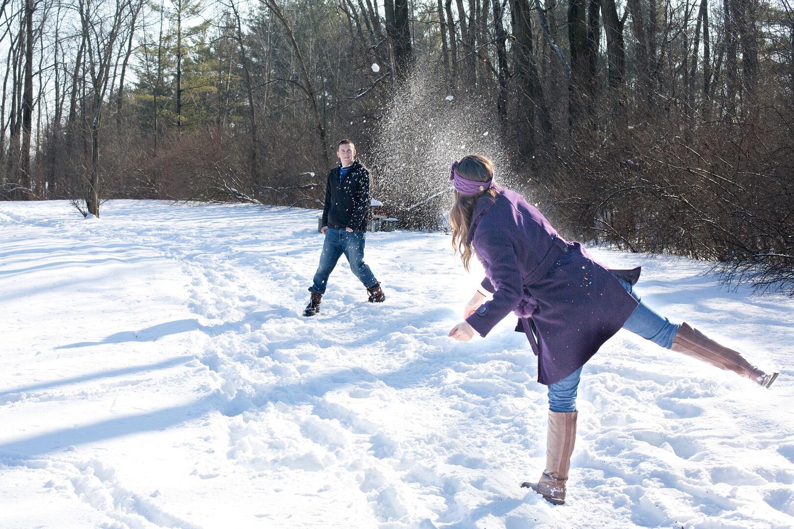 Bataille de boules de neige