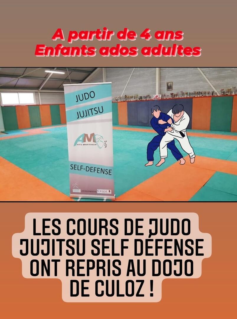 Cours de judo à Culoz