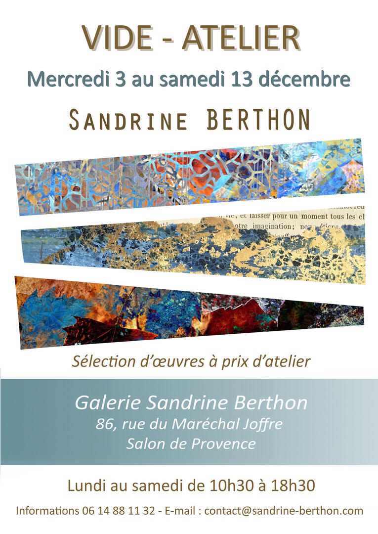 Vide Atelier - Galerie Sandrine Berthon_Salon-de-Provence