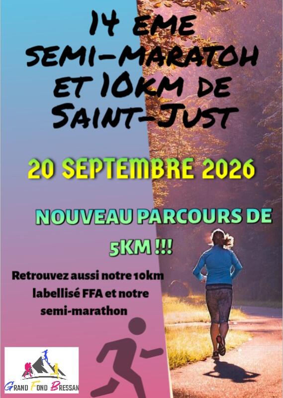 Visuel_14ème semi-marathon et 10 km de Saint-Just_Saint-Just