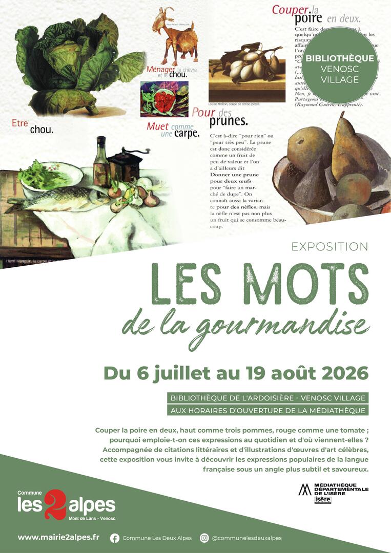 Exposition - Les mots de la gourmandise_Venosc