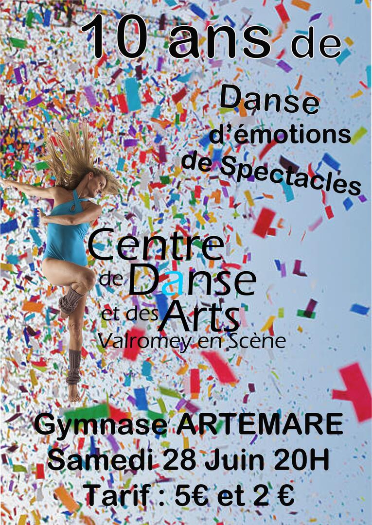 Spectacle de danse "10 ans de danse, d'émotions et de spectacles"_Artemare