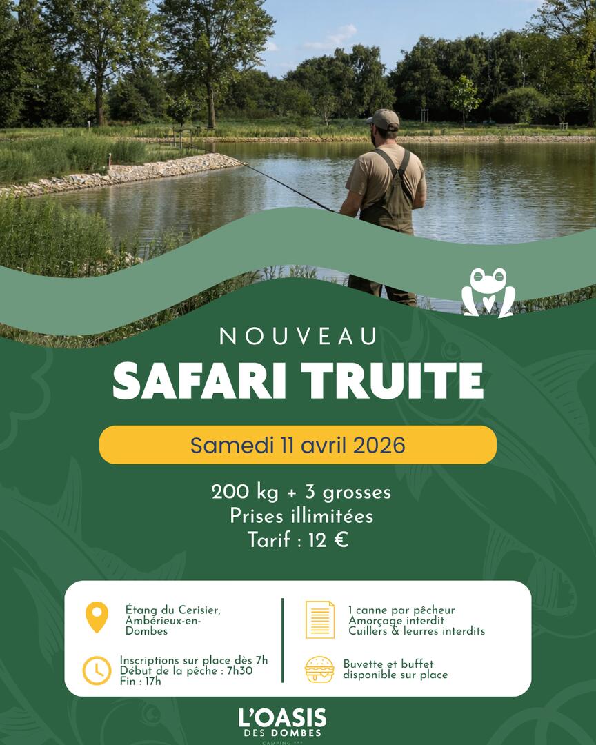 Safari Truite Etang du Cerisier
