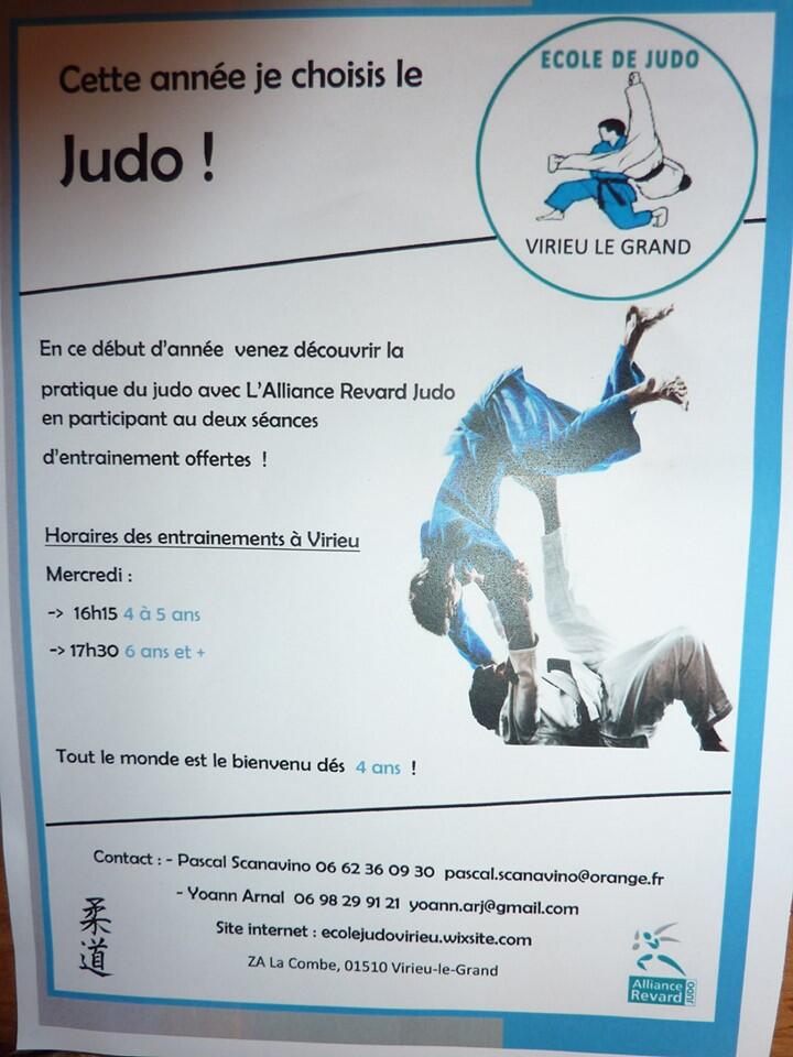 Cours de judo à Virieu le Grand