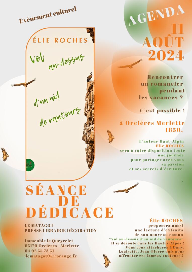 Séance de dédicace Elie Roches