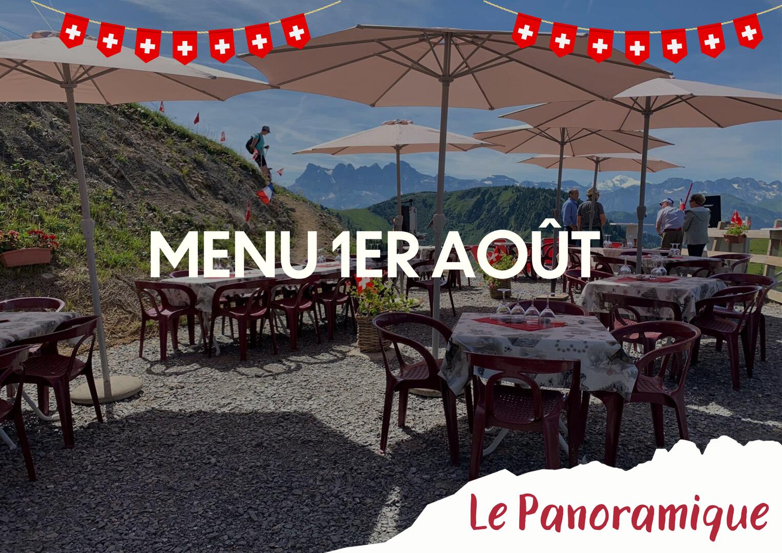 Menu du 1er août au Panoramique_Torgon