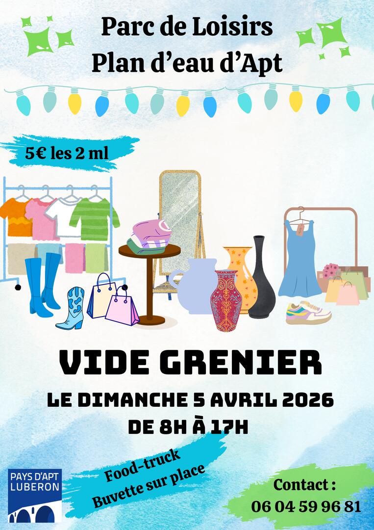 Vide grenier au plan d'eau