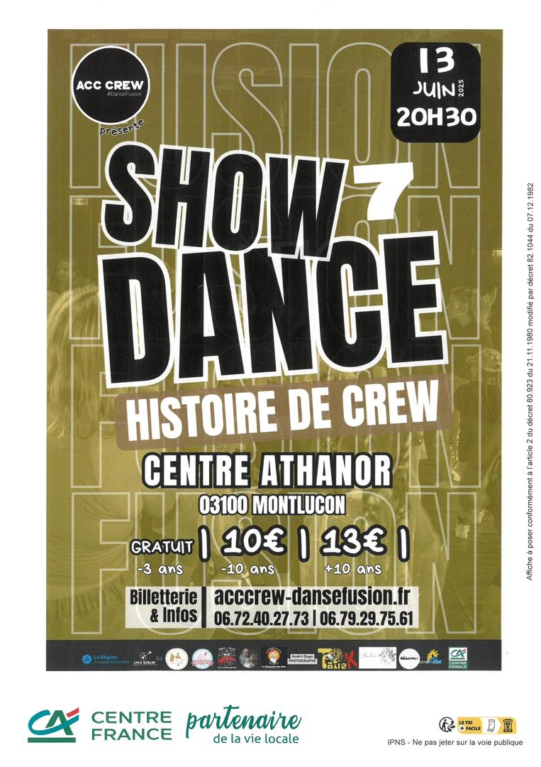 SHOWDANCE 7 – Histoire de Crew_Montluçon