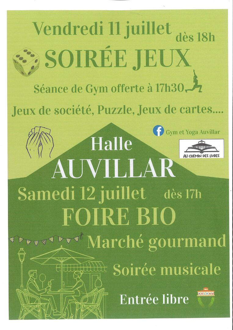 Soirée jeux et Foire Bio gourmande_Auvillar