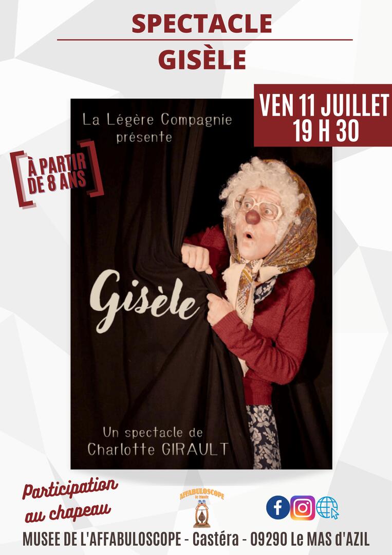 Affiche Spectacle Gisèle