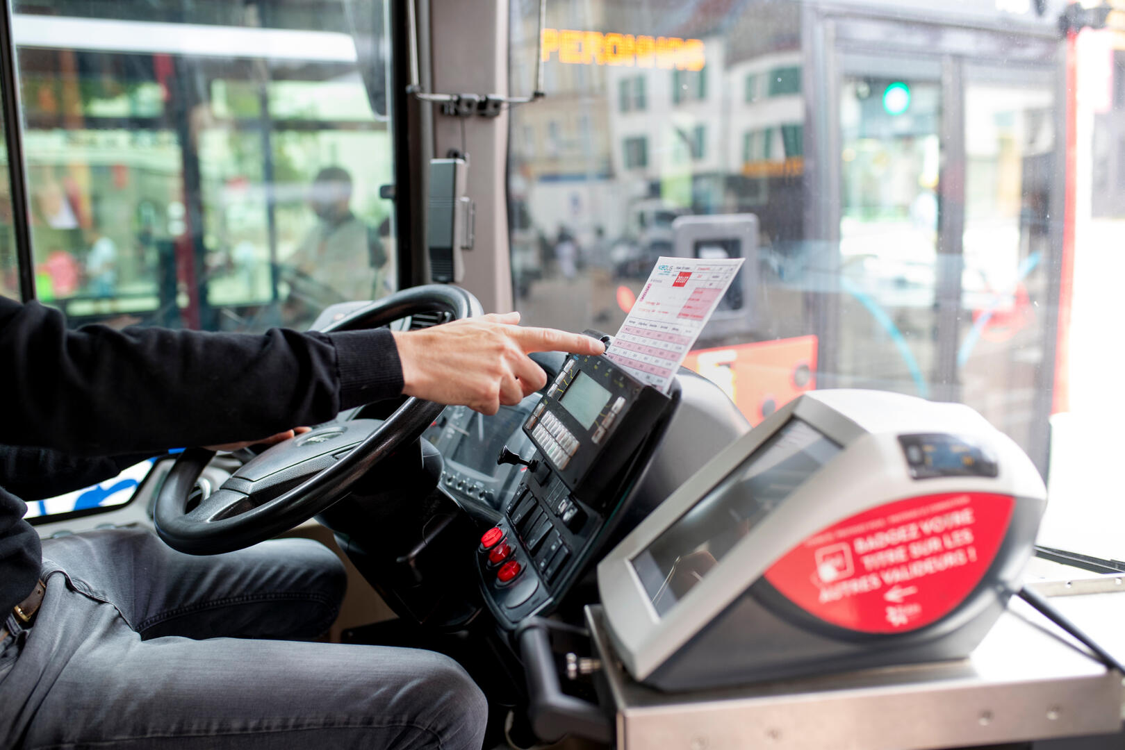 Intérieur du bus