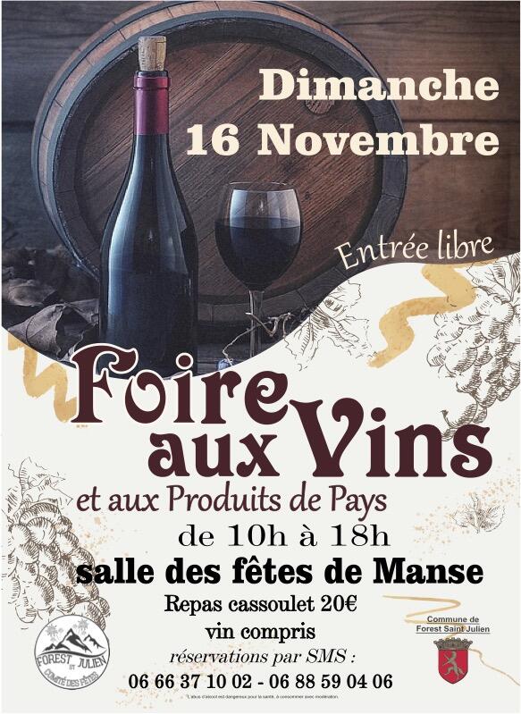 Foire aux vins et aux produits de pays_Forest-Saint-Julien