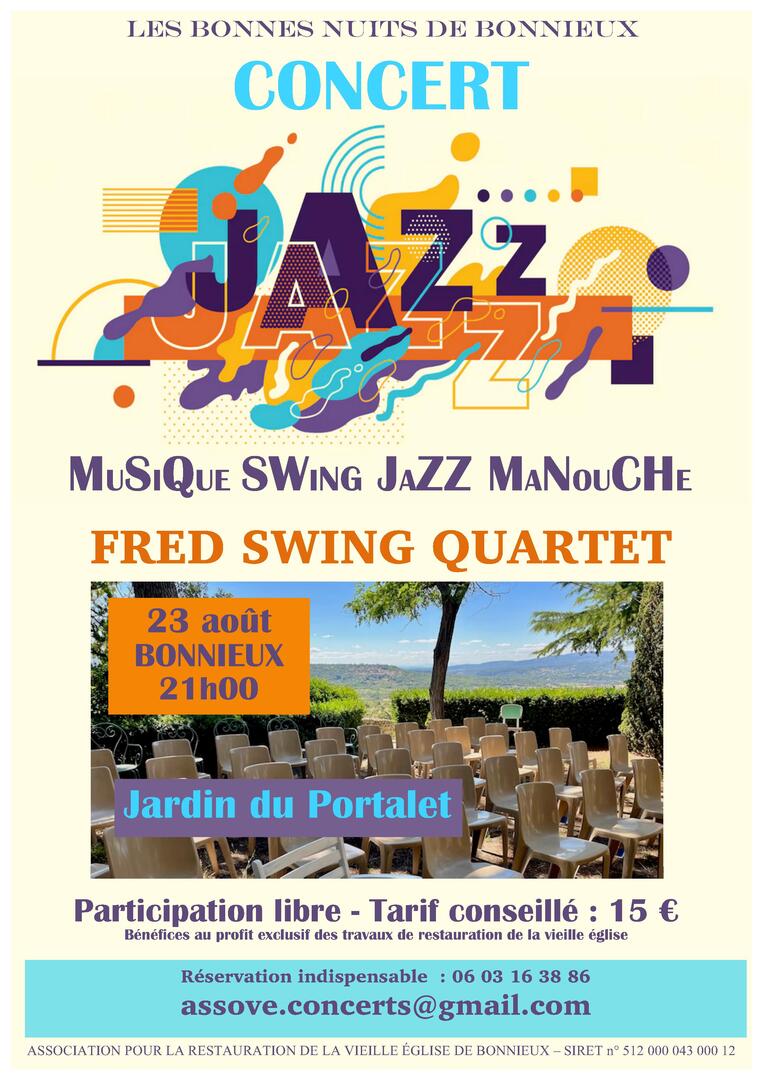 Concert de jazz "Fred Swing Quartet"_Bonnieux