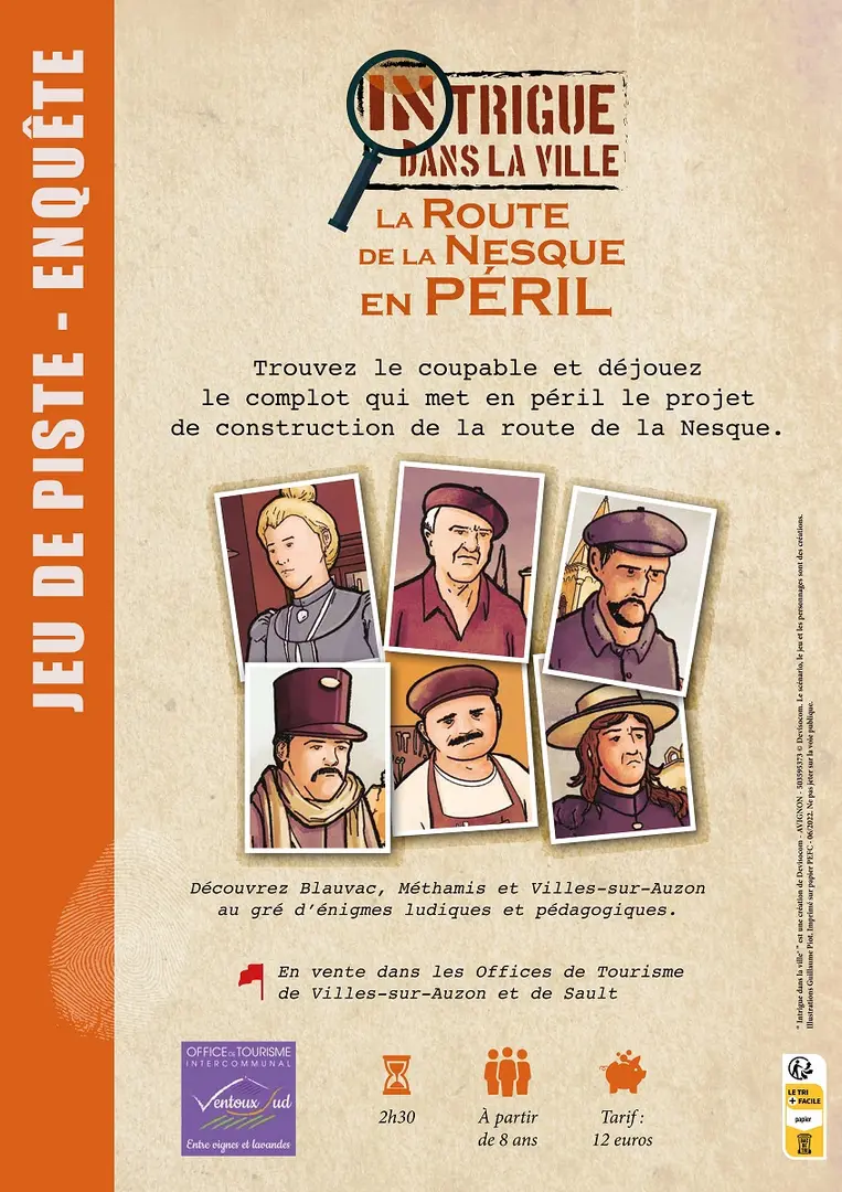 Intrigue dans la ville La route de la Nesque en péril (VillessurAuzon) ProvenceAlpesCôte