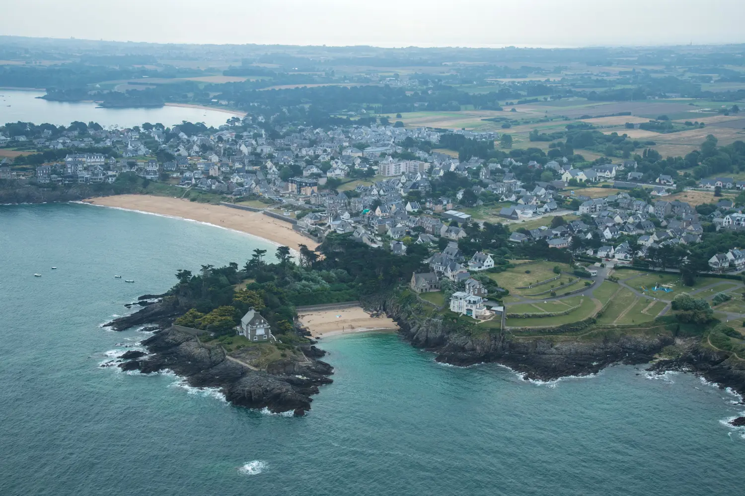 Plage du Nicet vue du ciel