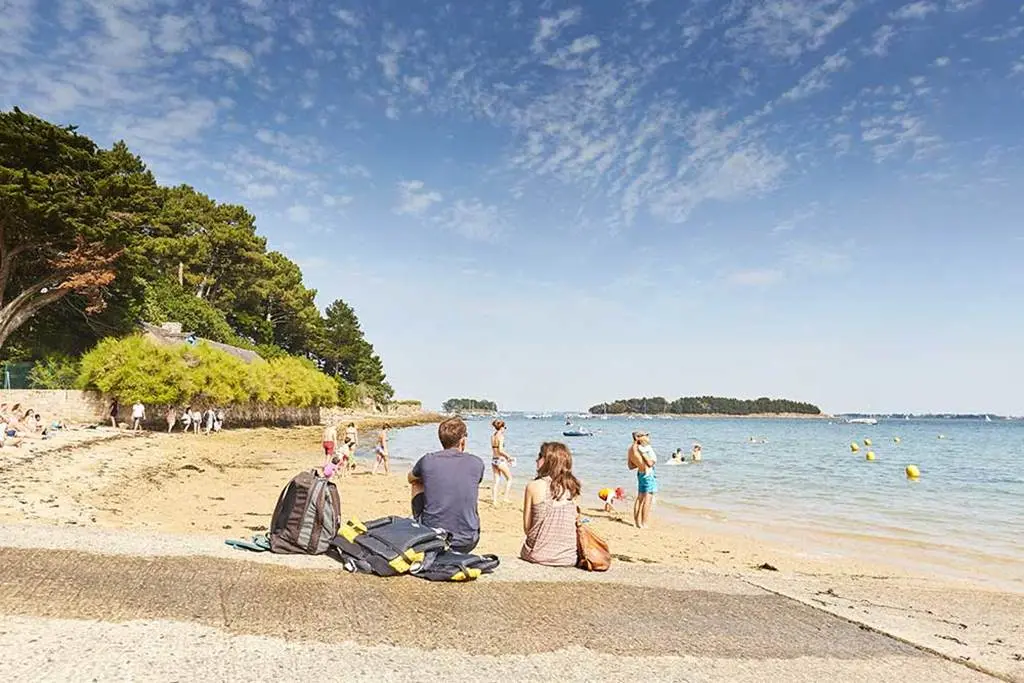 Plage Kerbilouët-Arradon-Golfe-du-Morbihan-Bretagne sud