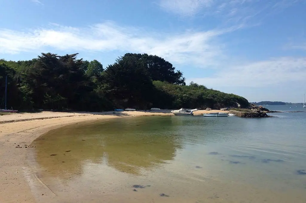 Plage-Le-Goret-Ile-aux-Moines-Golfe-du-Morbihan-Bretagne sud