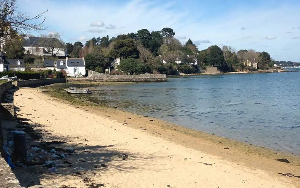 Plage Port Miquel-Ile-aux-Moines-Golfe-du-Morbihan-Bretagne sud