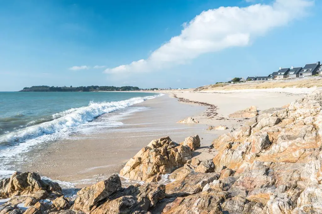 Plage de-Kerjouanno-Arzon-Presqu'île-de-Rhuys-Golfe-du-Morbihan-Bretagne sud