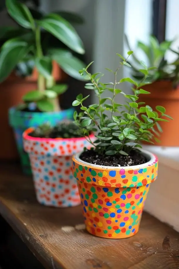 Petits pots à pois