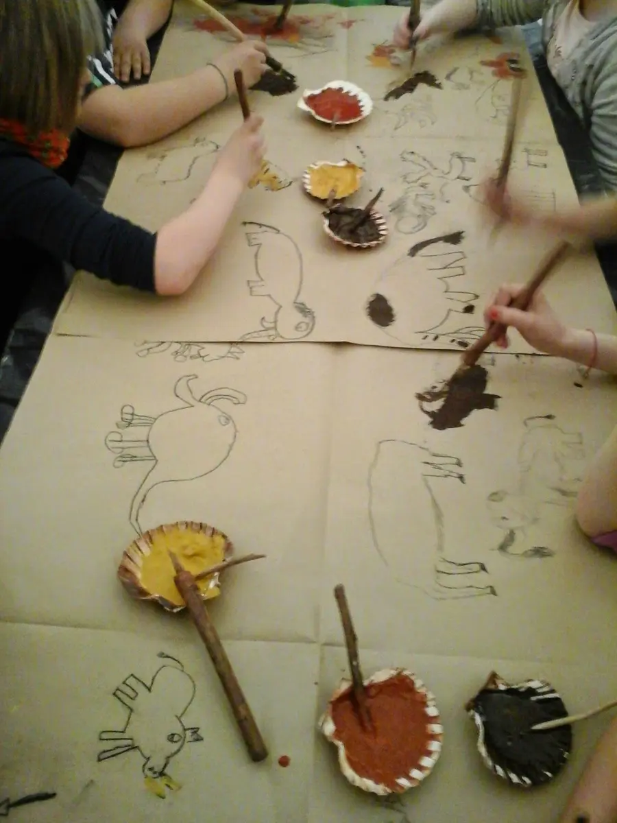 Peinture façon rupestre