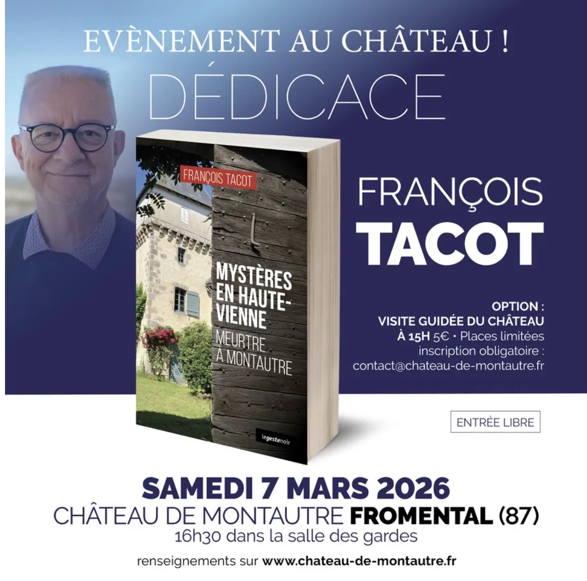 Affiche Meutre à Montautre - format réseaux sociaux