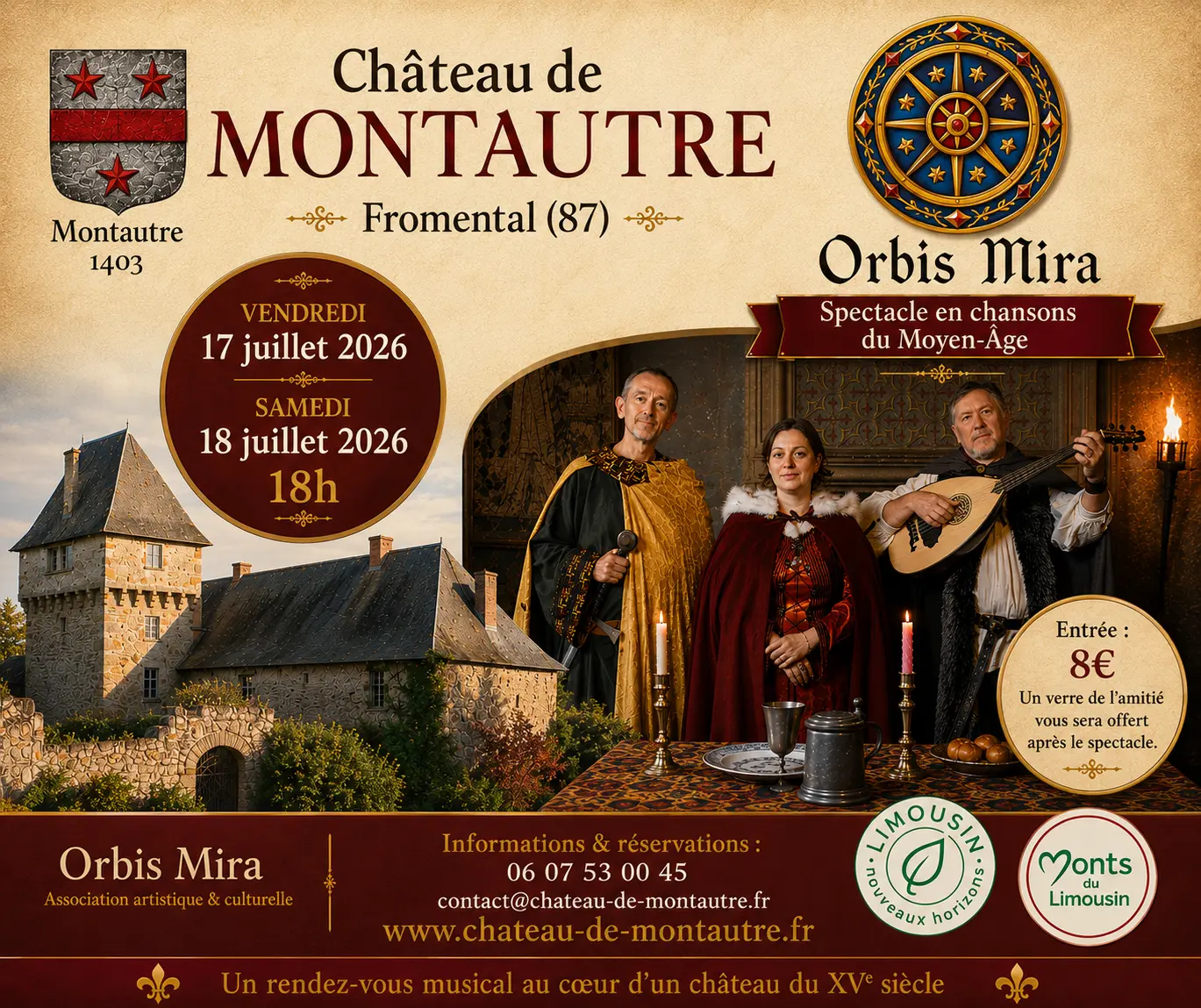 Affiche Orbis Mira réseaux sociaux