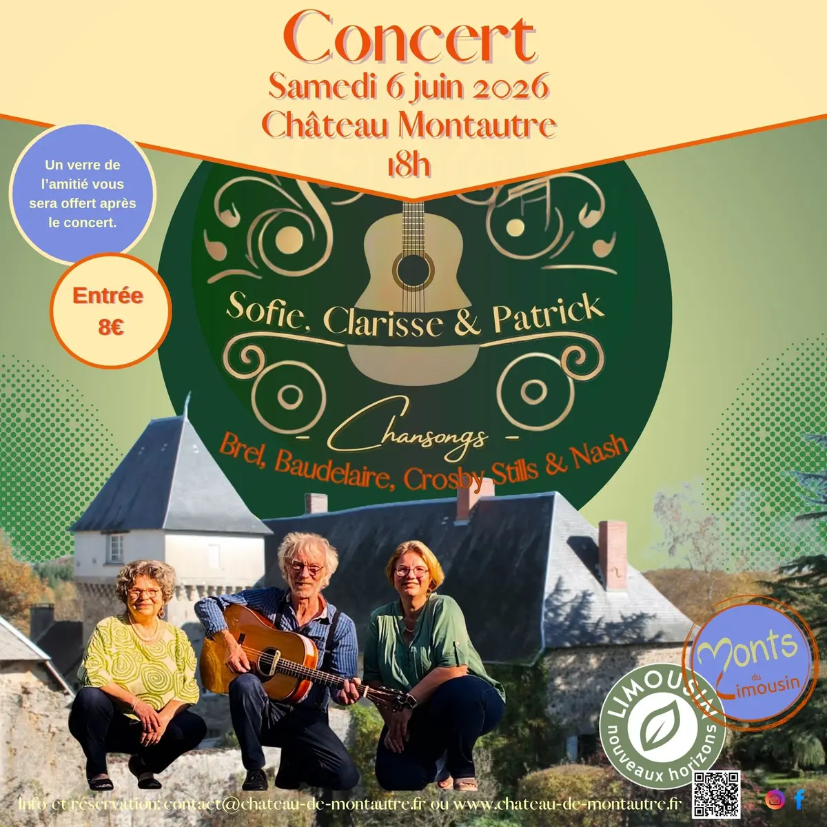 Affiche concert Chansongs à Montautre