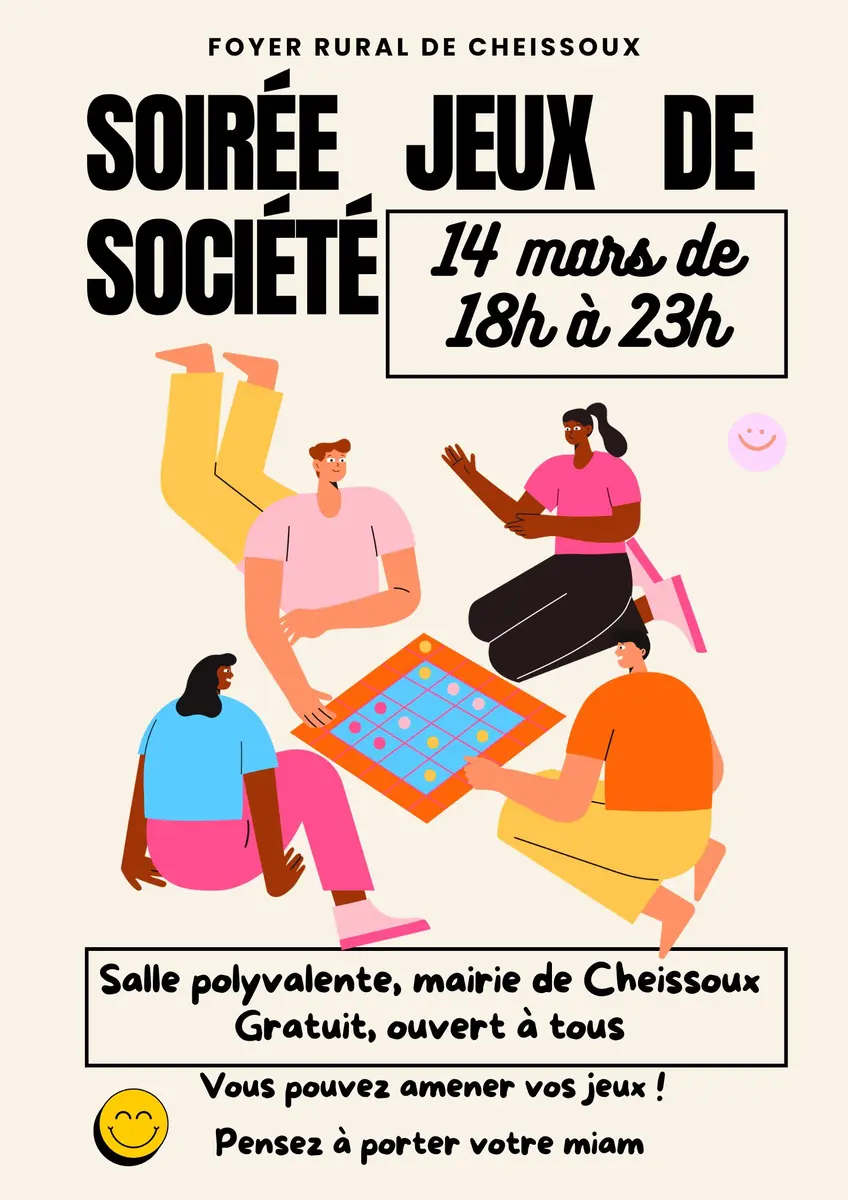 Soirée jeux de société