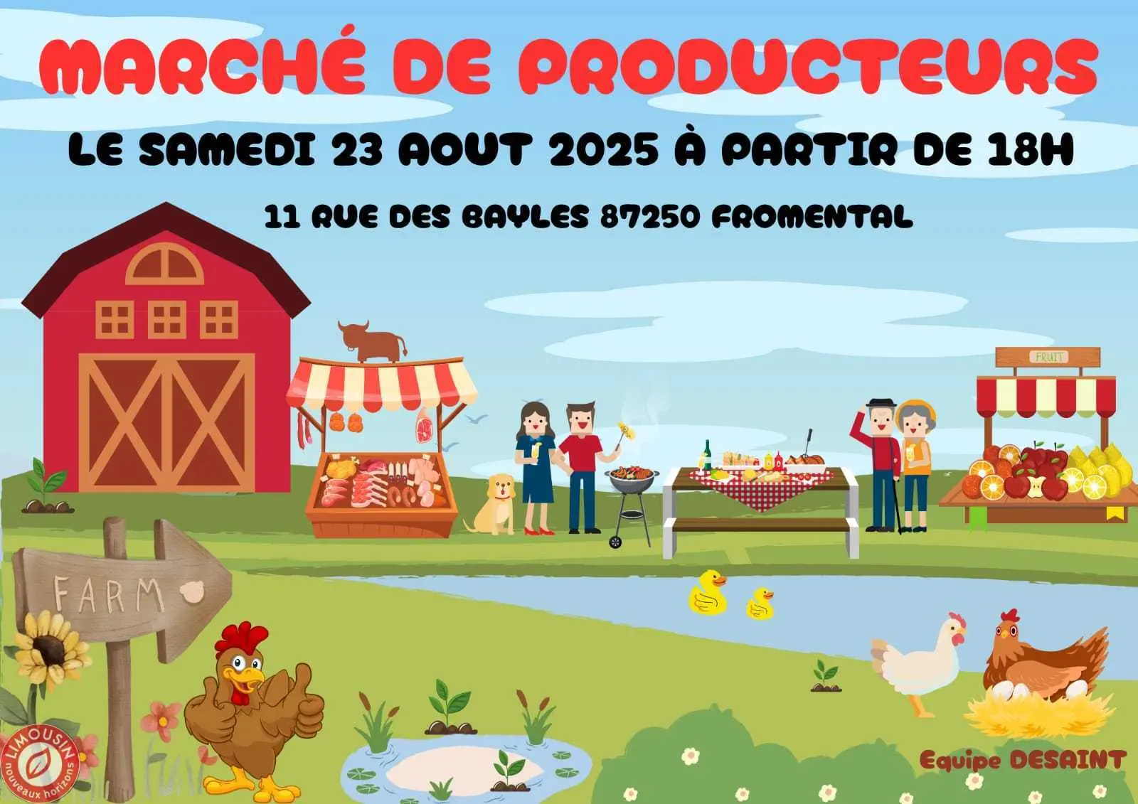 Marché de producteurs Ferme Desaint 23 08 25