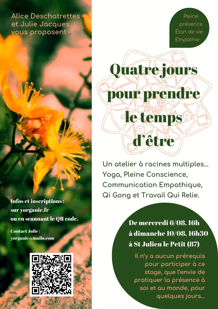Quatre jours pour prendre le temps d’être - 1