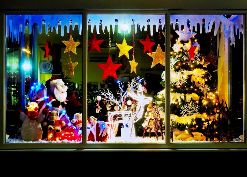 canva boutique de noel