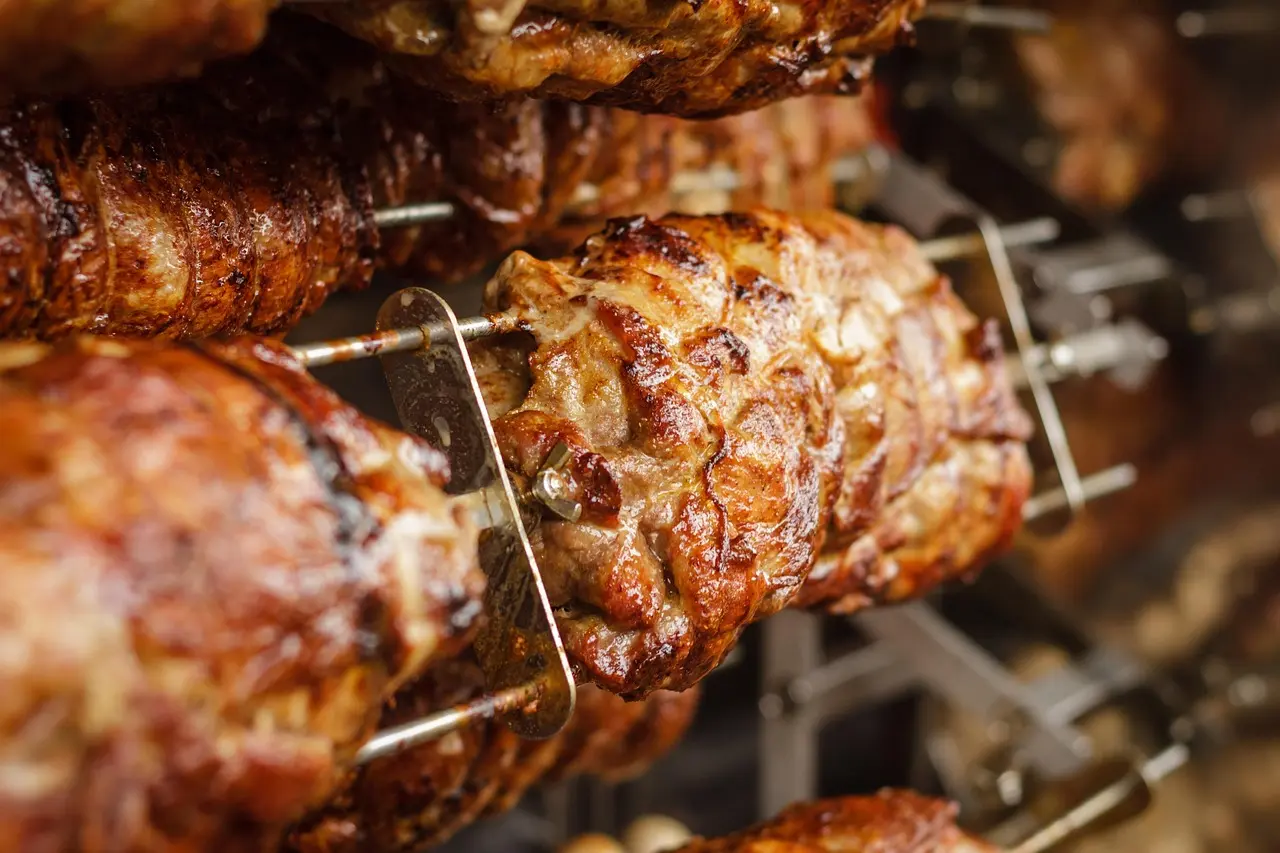 Cochon à la broche