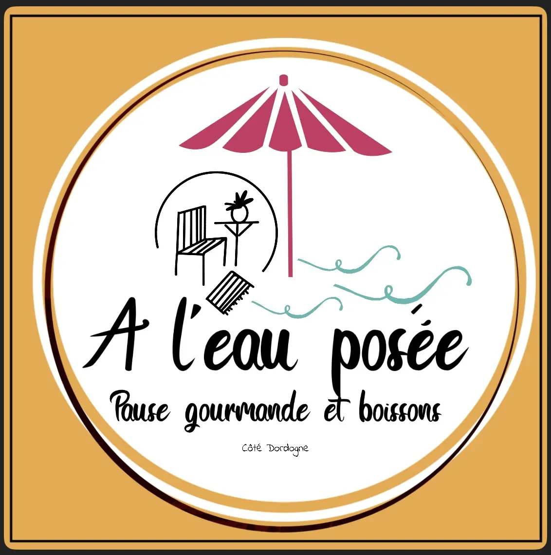 à l'eau posée