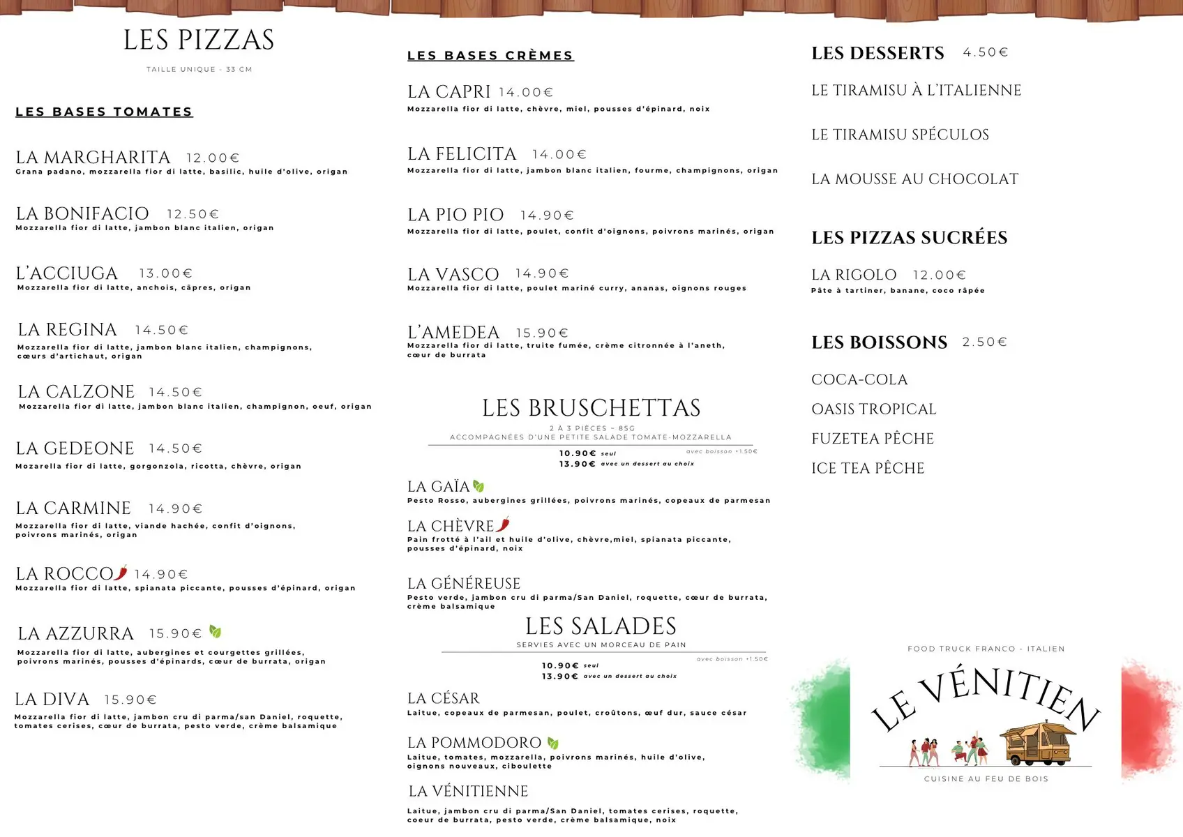 le vénitien food truck