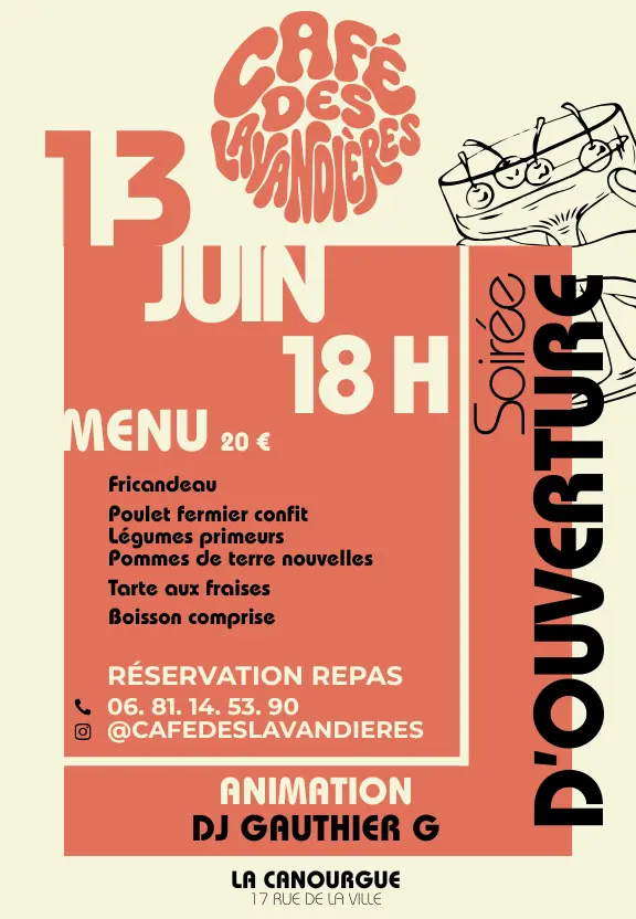 Soirée d'ouverture - Café des Lavandières - 2026