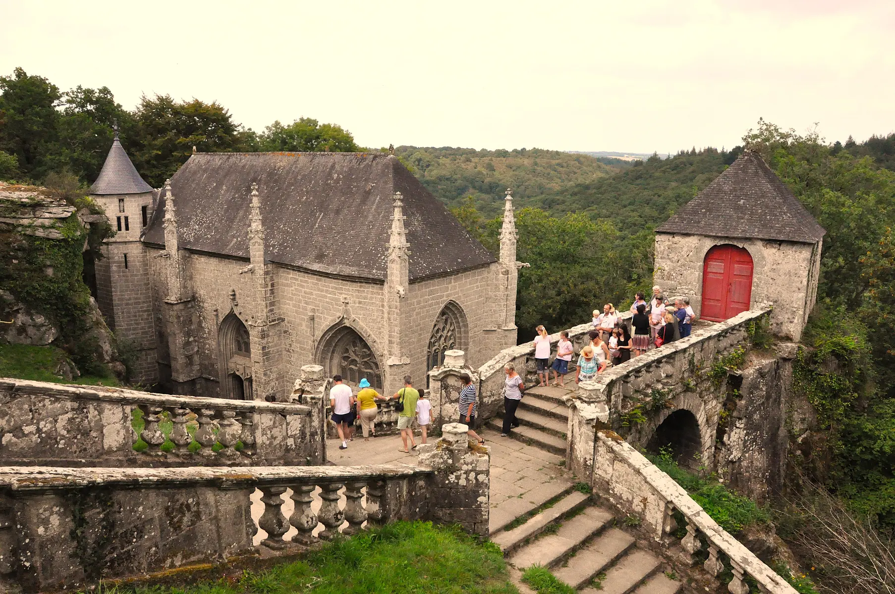 visite guidée - chapelle ste Barbe - Le Faouët - 29-07-11 - crédit photo OTPRM (18)