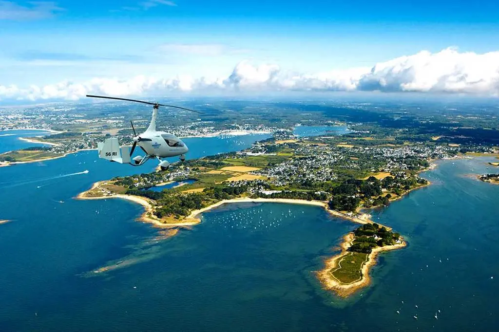 Morbihan vu du ciel-Monterblanc-Golfe-du-Morbihan-Bretagne sud