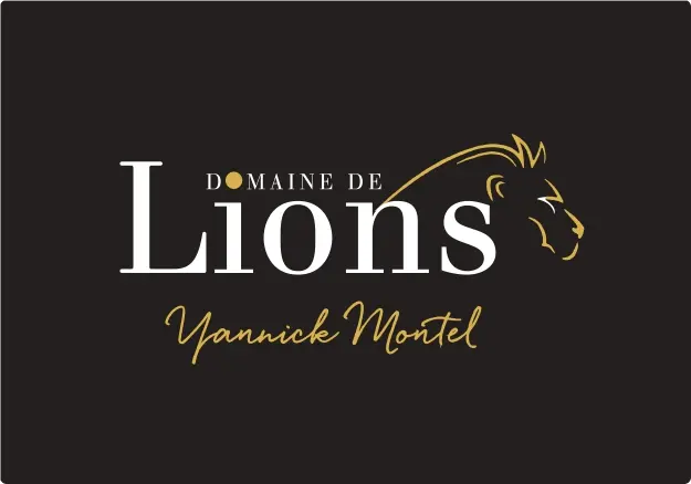 lions logo fond noir