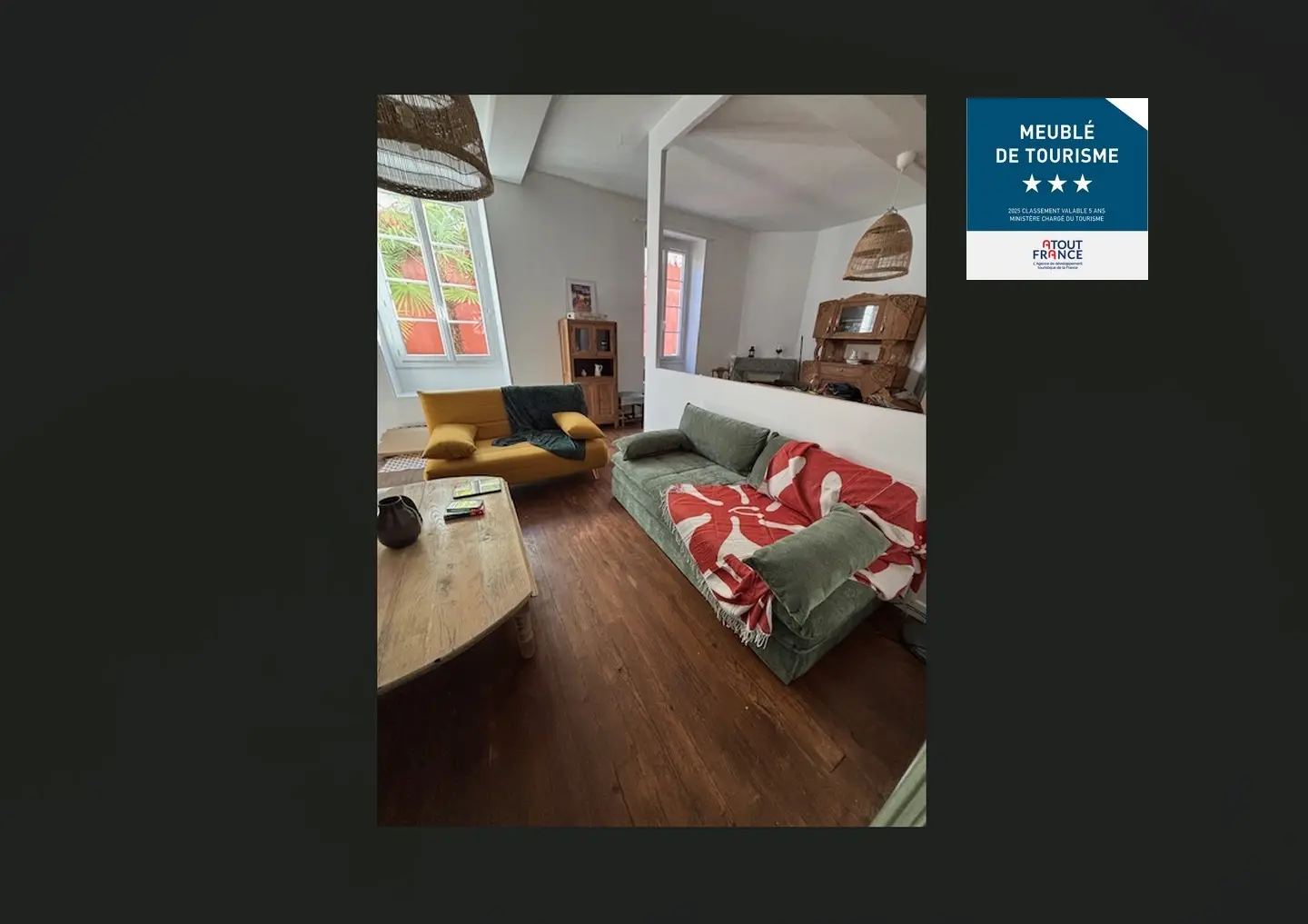 Meublé Saussat ladebèse - Pau - salon