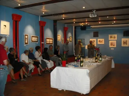 Salle Bleue lors d'un vernissage