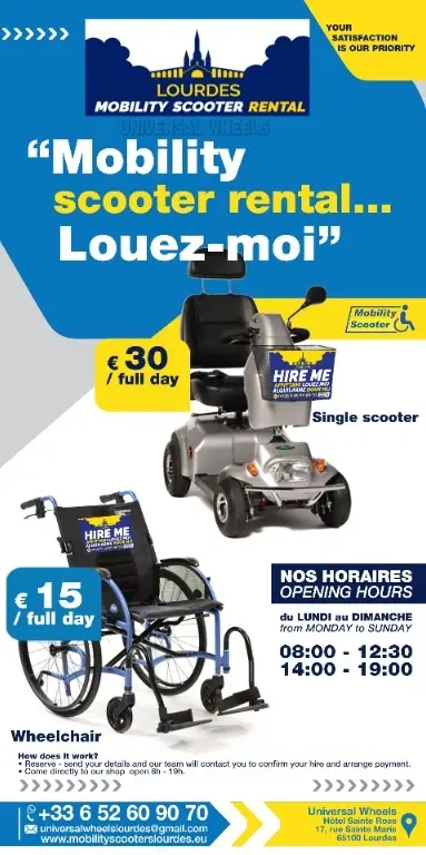 Lourdes Locations Mobilityscooter