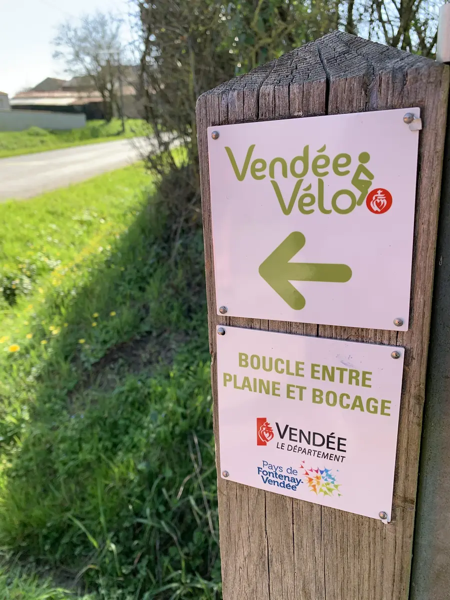 Circuit vélo Entre Plaine et Bocage - boucle Vendée Vélo