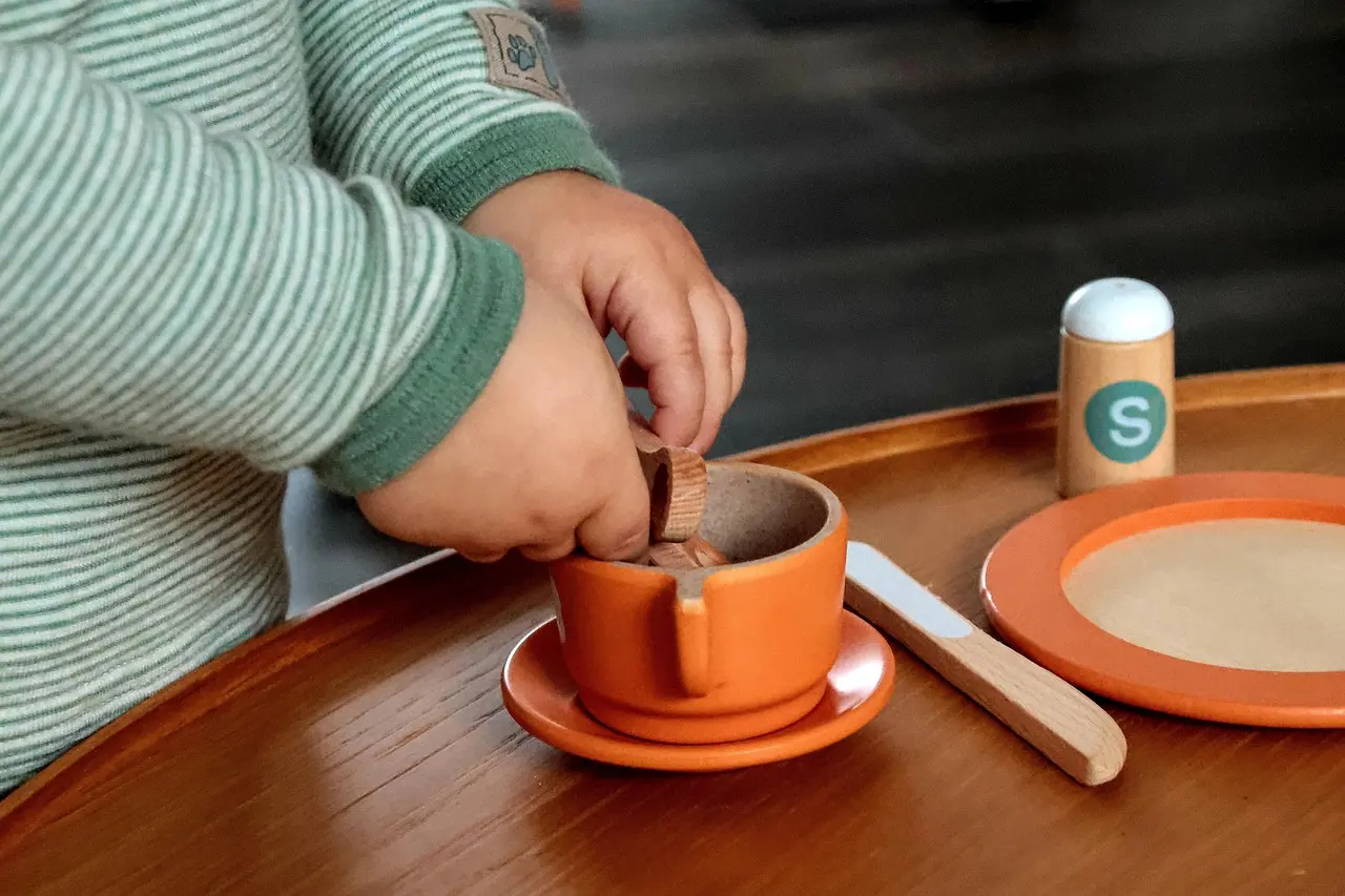 Jeu enfant café