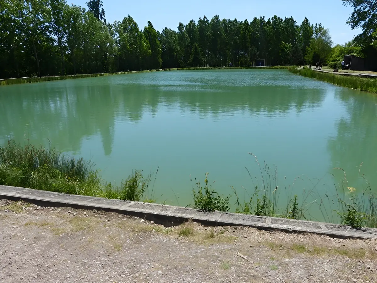 Étang des Bruyères à Mézidon-Canon prés de Lisieux Vue sur le lac