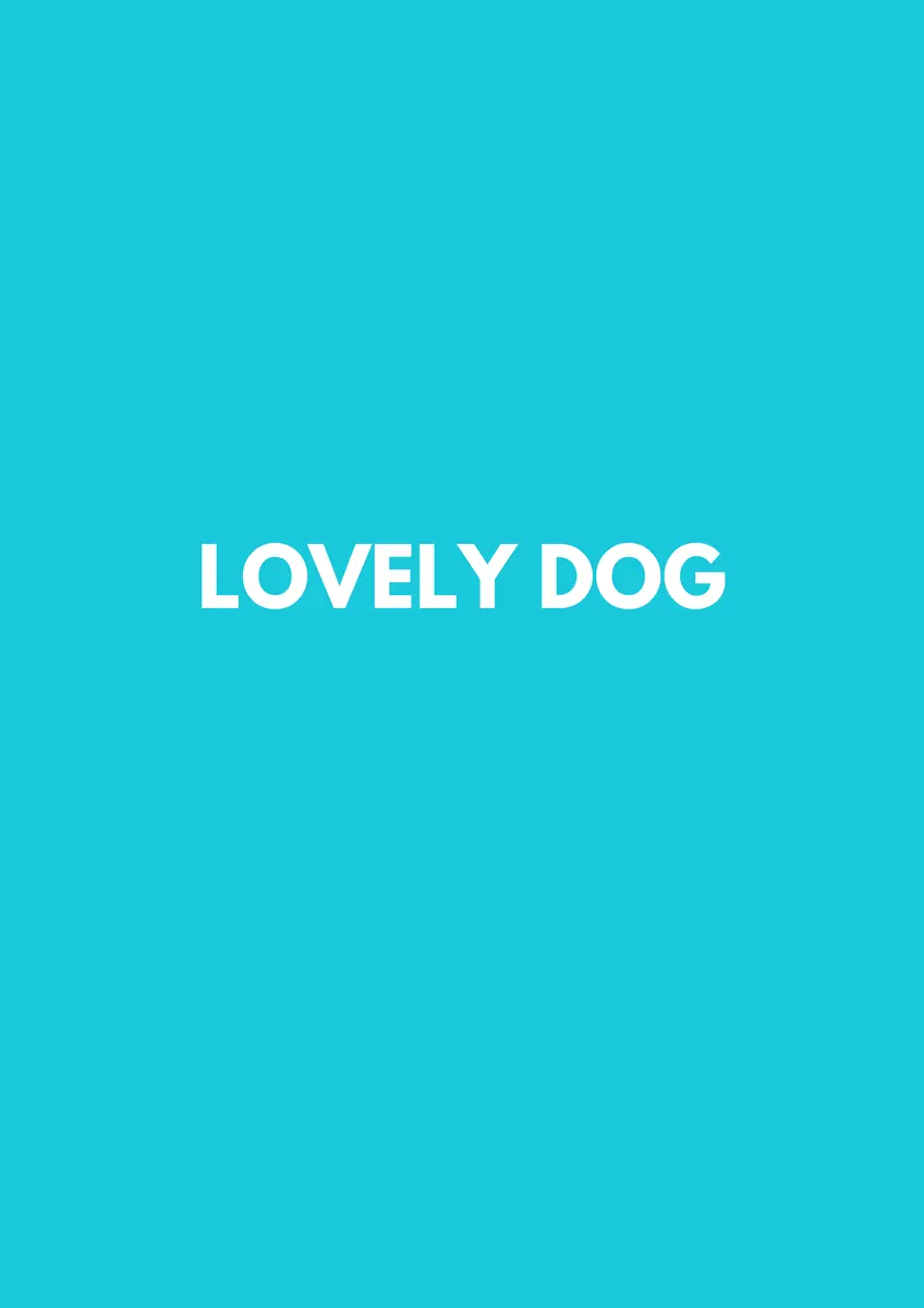 lovely dog