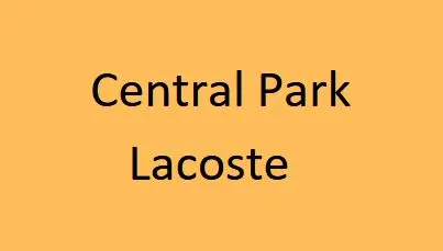 Central Park Lacoste